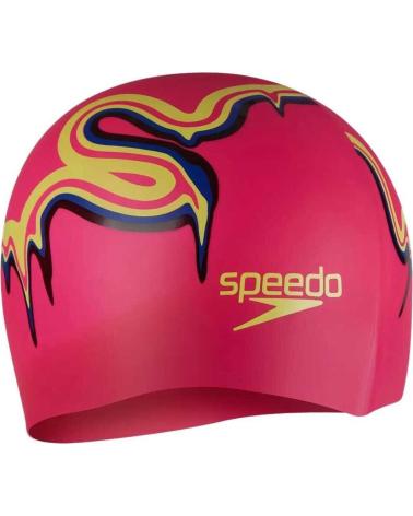 SPEEDO GORRO DE NATACIÓN SPEEDO JUNIOR PRINTED SILICONE ROSA ROSA