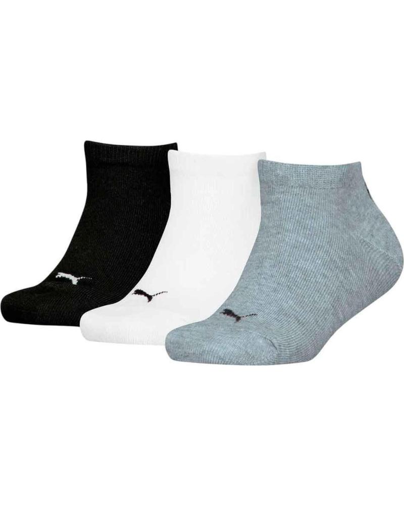 PUMA PACK 3 CALCETINES DEPORTIVOS PUMA PLAIN SNEAKER UNISEX GRIS