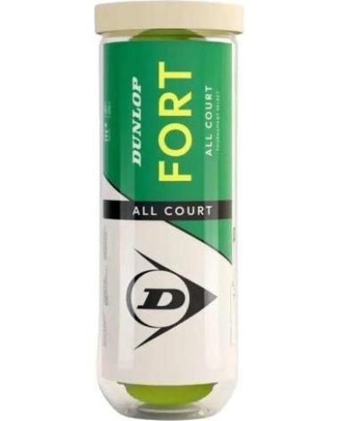 DUNLOP DUNLOP FORT ALL COURT TUBO DE 3 PELOTAS DE TENIS AMARILLO AMARILLO