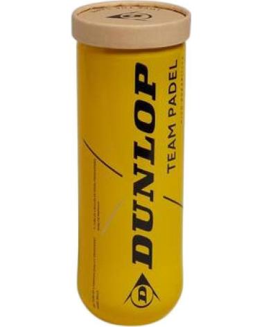DUNLOP DUNLOP BOTE DE PELOTAS PADEL TEAM PADEL 3 UNIDADES AMARILLO AMARILLO