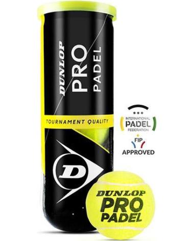 DUNLOP DUNLOP BOTE PRO PADEL - PELOTAS DE PÁDEL AMARILLAS AMARILLO