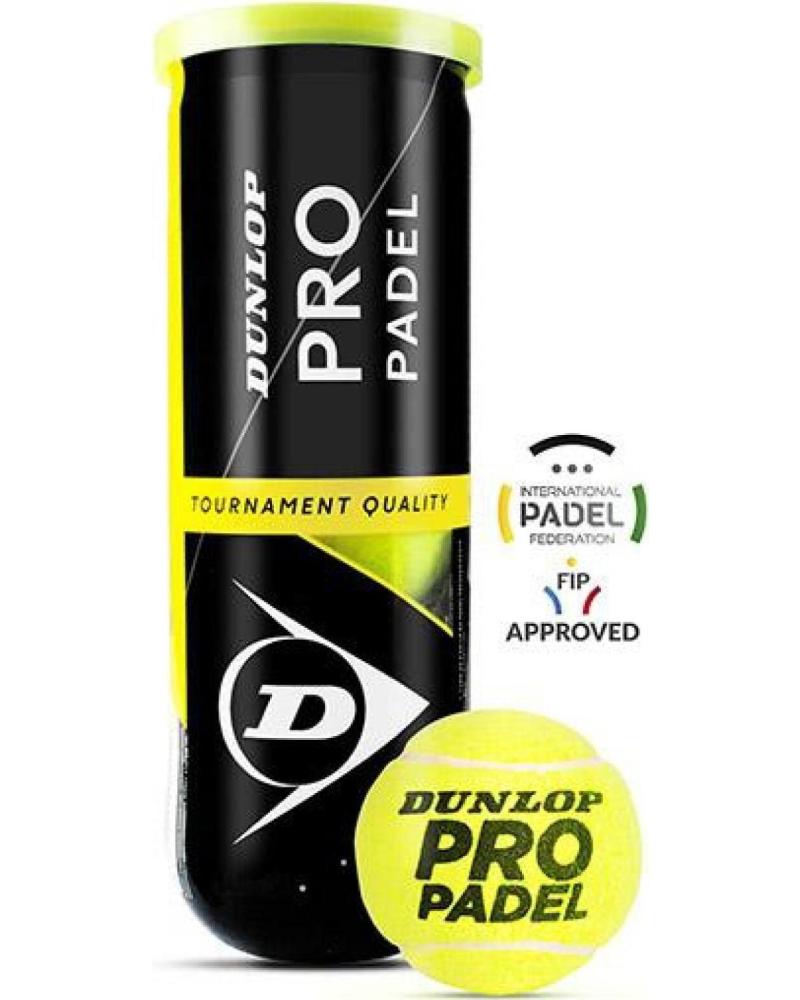 DUNLOP DUNLOP BOTE PRO PADEL - PELOTAS DE PÁDEL AMARILLAS AMARILLO