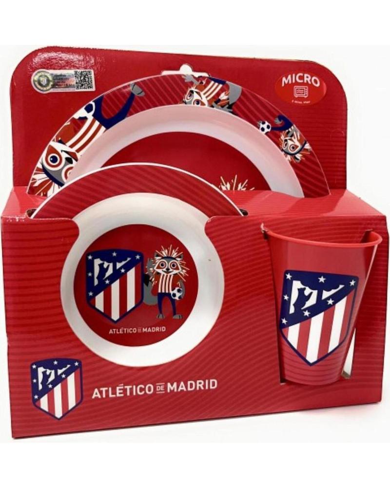 SEVA IMPORT VAJILLA INFANTIL ATLÉTICO DE MADRID 4 PIEZAS ROJO