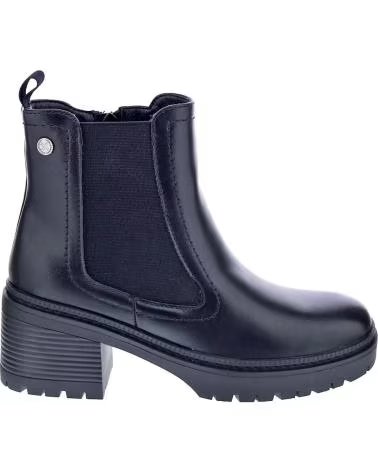 SCHWARZE XTI CHELSEA-STIEFELETTEN FÜR DAMEN MIT BLOCKABSATZ NEGRO