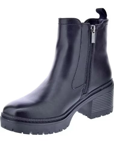 SCHWARZE XTI CHELSEA-STIEFELETTEN FÜR DAMEN MIT BLOCKABSATZ NEGRO