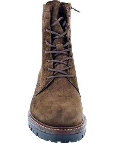 BOTÍN DE ANTE MARRÓN ALPE MODELO 26101133 CON CORDONES MARRON