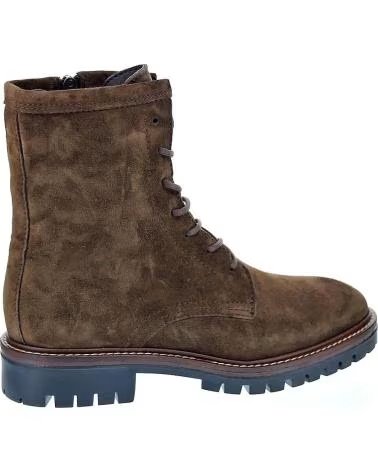 BOTÍN DE ANTE MARRÓN ALPE MODELO 26101133 CON CORDONES MARRON