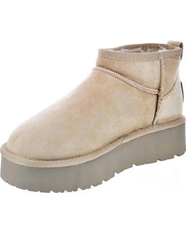 STIVALETTI CON PLATEAU XTI 142212 BEIGE