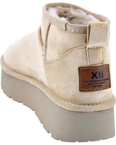 STIVALETTI CON PLATEAU XTI 142212 BEIGE