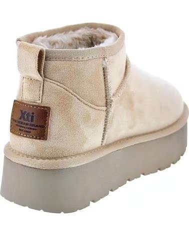 STIVALETTI CON PLATEAU XTI 142212 BEIGE