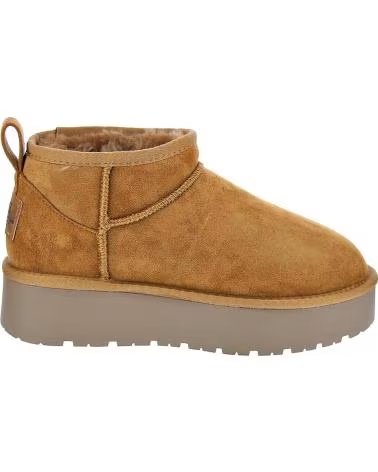 STIVALETTI XTI 142212 IN CAMOSCIO CON PLATEAU BEIGE
