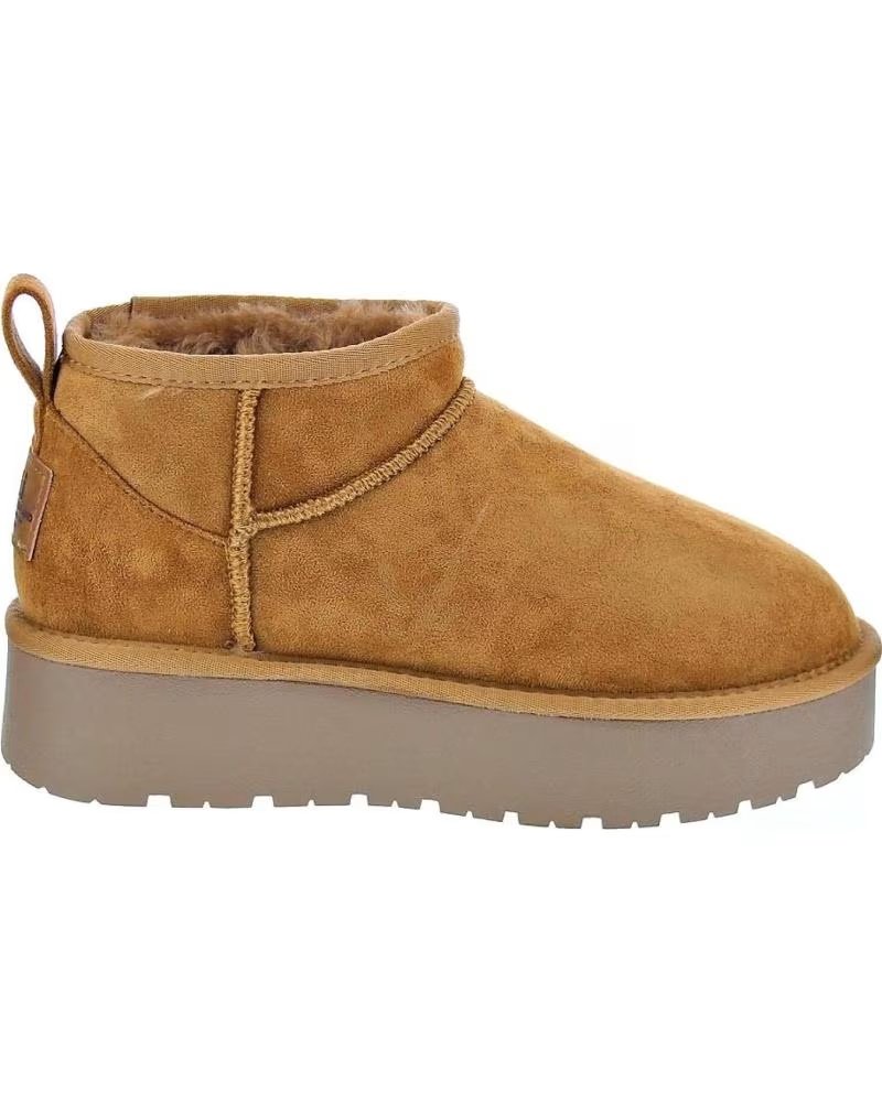 STIVALETTI XTI 142212 IN CAMOSCIO CON PLATEAU BEIGE