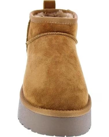 STIVALETTI XTI 142212 IN CAMOSCIO CON PLATEAU BEIGE
