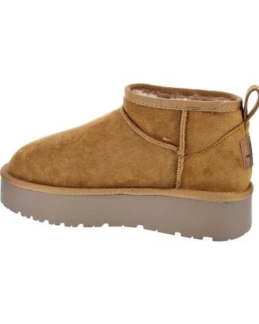 STIVALETTI XTI 142212 IN CAMOSCIO CON PLATEAU BEIGE
