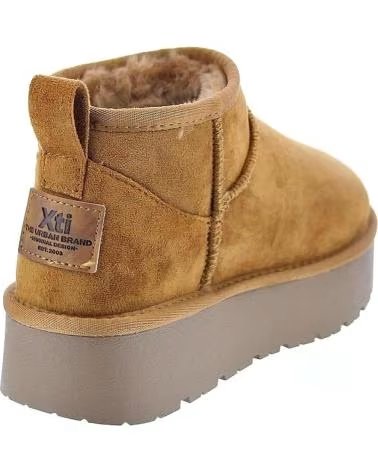 STIVALETTI XTI 142212 IN CAMOSCIO CON PLATEAU BEIGE