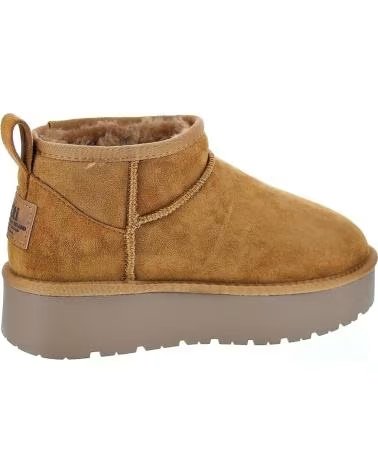 STIVALETTI XTI 142212 IN CAMOSCIO CON PLATEAU BEIGE