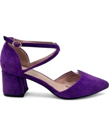 TIMBOS SAPATOS DE SALTO ALTO ROXOS DE VESTIR PARA MULHER MORADO