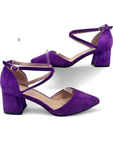 TIMBOS SAPATOS DE SALTO ALTO ROXOS DE VESTIR PARA MULHER MORADO