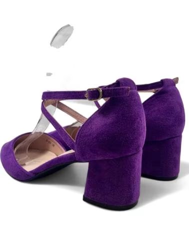 TIMBOS SAPATOS DE SALTO ALTO ROXOS DE VESTIR PARA MULHER MORADO