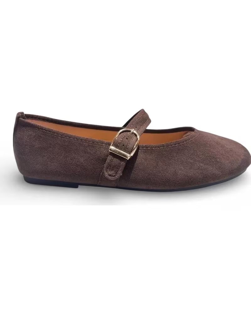 TIMBOS SAPATILHAS MERCEDES PLANA FEMININAS CASTANHAS MARRóN