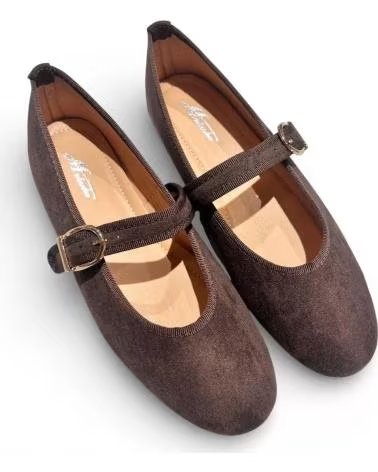 TIMBOS SAPATILHAS MERCEDES PLANA FEMININAS CASTANHAS MARRóN