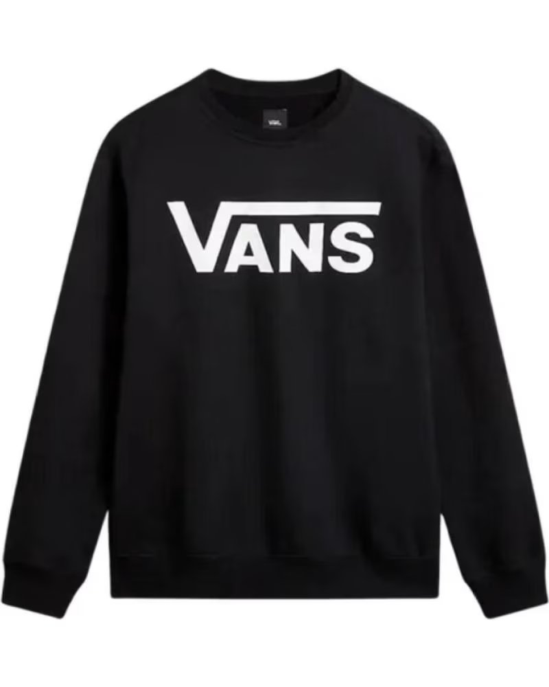 VANS OFF THE WALL Sudadera Vans Classic Iii Crew en negro para ninos BLK1