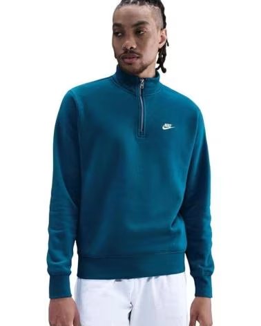 NIKE FELPA NIKE SPORTSWEAR CLUB UOMO 1/2 ZIP VARIOS COLORES