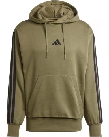 ADIDAS SUDADERA CON CAPUCHA M 3S FL HD EN VERDE PARA HOMBRE OLISTR-BLACK