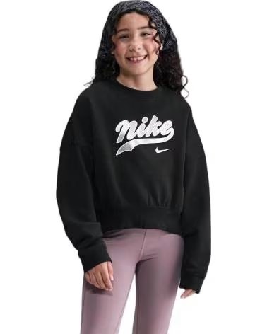 NIKE GIRL SPORTSWEAR TREND FLEECE CROPPED CREW SWEATSHIRT VARIOS COLORES
