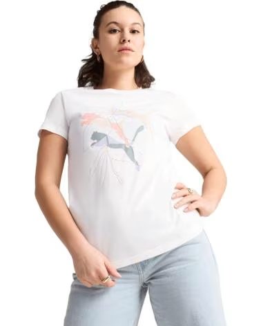 PUMA T-SHIRT PUMA À MANCHES COURTES POUR FEMME BLANCO