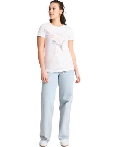 PUMA T-SHIRT PUMA À MANCHES COURTES POUR FEMME BLANCO