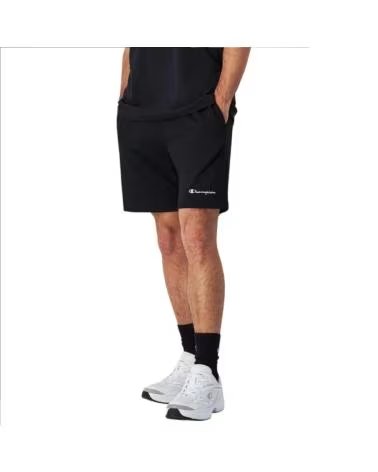 CHAMPION BERMUDA NEGRA JERSEY SMALL LEGACY LOGO SHORT NEGRO