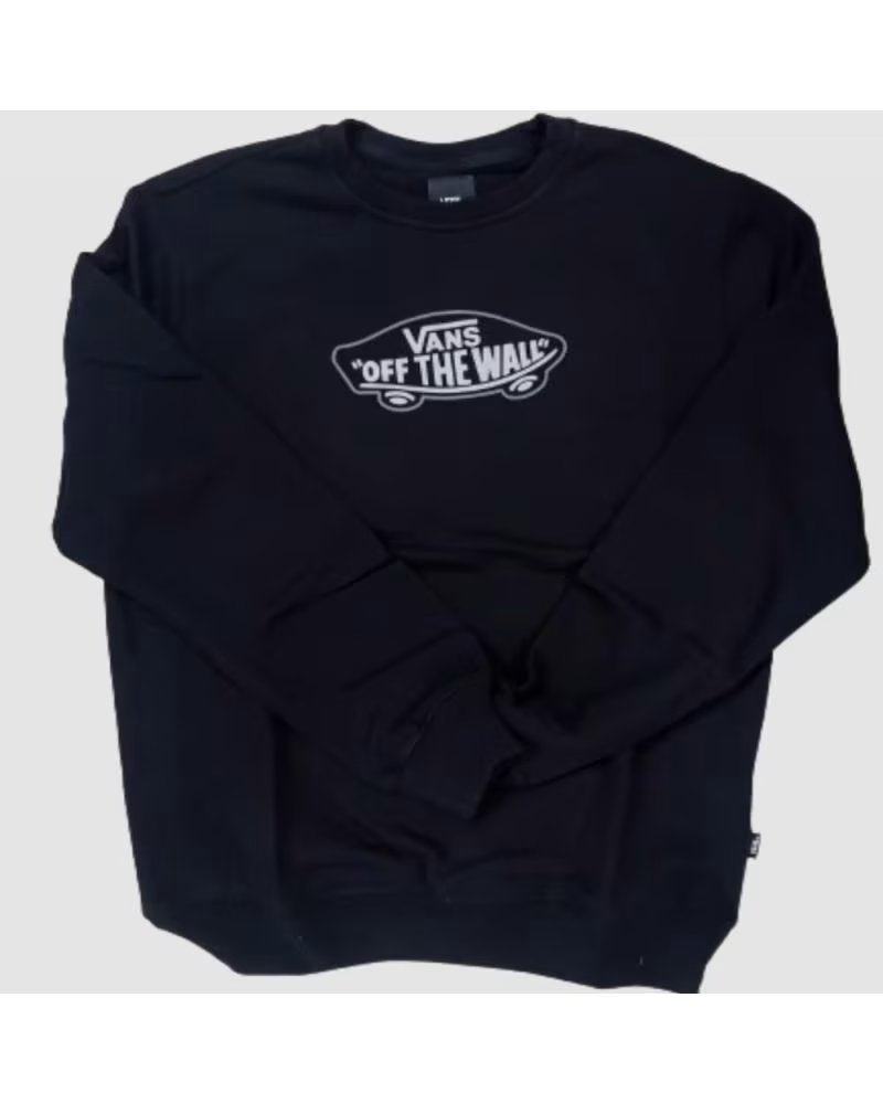 VANS OFF THE WALL FELPA VANS "OFF THE WALL" DA UOMO NERA NEGRO