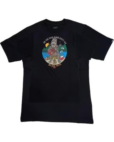 VANS OFF THE WALL CAMISETA VANS "OFF THE WALL" DE MANGA CURTA MASCULINA NEGRO