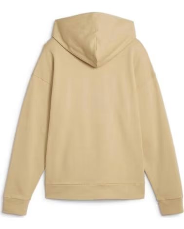 PUMA MOLETOM COM CAPUZ PUMA ESSENTIALS LOGO FEMININO BEGE BEIGE