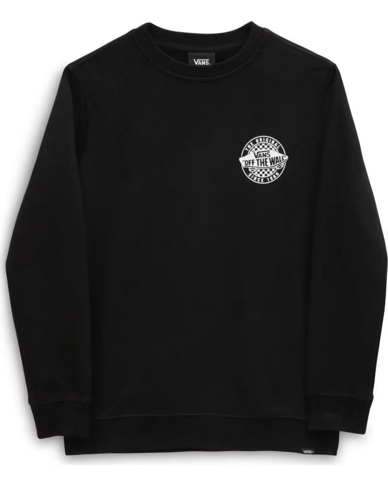 VANS OFF THE WALL SWEATSHIRT VANS "OFF THE WALL" NOIR UNISEXE NEGRO