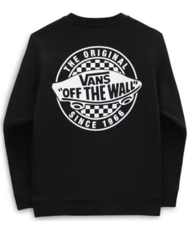 VANS OFF THE WALL SWEATSHIRT VANS "OFF THE WALL" NOIR UNISEXE NEGRO