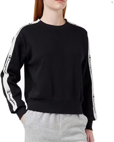CHAMPION SUDADERA CHAMPION CREWNECK CON LOGO EN MANGA VARIOS COLORES