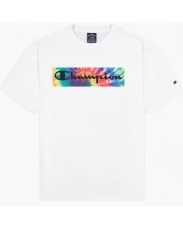 CHAMPION CHAMPION CREWNECK T-SHIRT WITH MULTICOLOR PRINT VARIOS COLORES