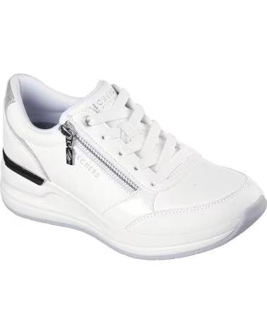 SKECHERS ZAPATILLAS SKECHERS CASUALES PARA MUJER CON CREMALLERA BLANCO