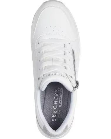 SKECHERS ZAPATILLAS SKECHERS CASUALES PARA MUJER CON CREMALLERA BLANCO