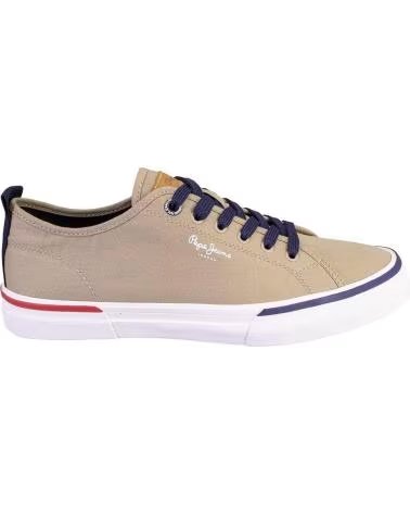 PEPE JEANS TÊNIS PEPE JEANS DE LONA MASCULINO BEGE BEIGE