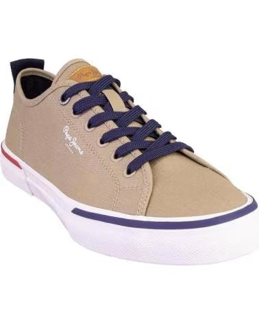 PEPE JEANS TÊNIS PEPE JEANS DE LONA MASCULINO BEGE BEIGE