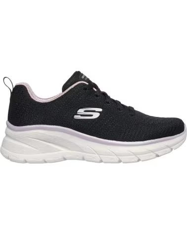 SKECHERS BASKETS SKECHERS CASUAL FEMME NOIR ET BLANC NEGRO Y BLANCO