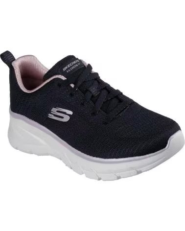 SKECHERS BASKETS SKECHERS CASUAL FEMME NOIR ET BLANC NEGRO Y BLANCO