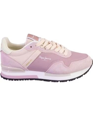 PEPE JEANS BASKETS CASUAL PEPE JEANS PLS400033 POUR FEMME ROSA