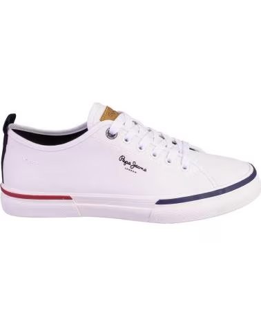 PEPE JEANS PEPE JEANS MEN´S WHITE CANVAS SNEAKERS BLANCO