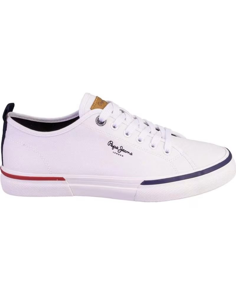PEPE JEANS PEPE JEANS MEN´S WHITE CANVAS SNEAKERS BLANCO