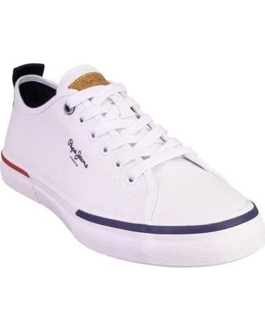 PEPE JEANS PEPE JEANS MEN´S WHITE CANVAS SNEAKERS BLANCO