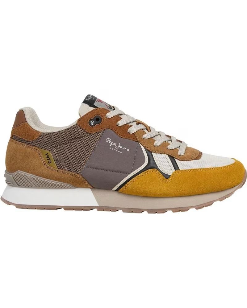 PEPE JEANS BASKETS PEPE JEANS HOMME DAIM MOUTARDE MOSTAZA